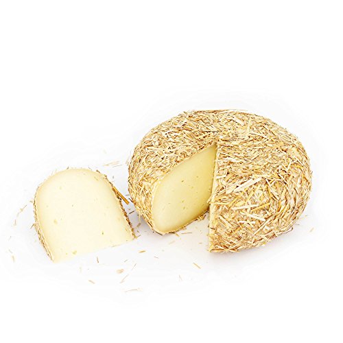 Ganzer Käselaib 1,3 kg - PAGLIERINO - PECORINO TOSCANO DOP aus CASENTINO - Im HEURINDE gereift - 6 MONATE - Käse aus BERGSCHAFMILCH - Direkt aus Italien von Caseificio del Casentino