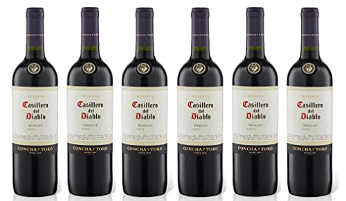 6x 0,75l - Casillero del Diablo - Merlot - Valle del Rapel D.O. - Chile - Rotwein trocken von Casillero del Diablo