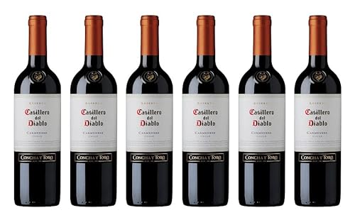 6x 0,75l - Casillero del Diablo - Carménère - Valle del Rapel D.O. - Chile - Rotwein trocken von Casillero del Diablo