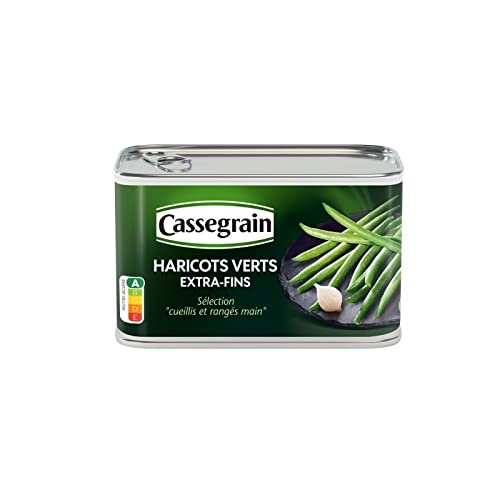 Cassegrain - Grüne Bohnen Extra Fine gepickt und Angeordnet Haupt 220G - Packung mit 5 von Cassegrain
