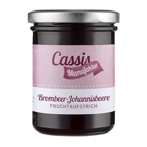 Cassismanufaktur | Fruchtaufstrich Brombeer-Johannisbeere | reife Früchte | 66% Fruchtanteil | 220g von Cassismanufaktur