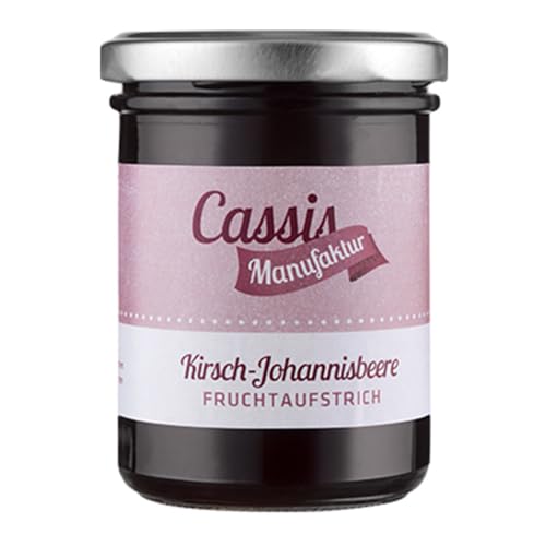 Cassismanufaktur | Fruchtaufstrich Kirsche-Johannisbeere | köstliche Kombination aus reifen Früchten | 220g von Cassismanufaktur