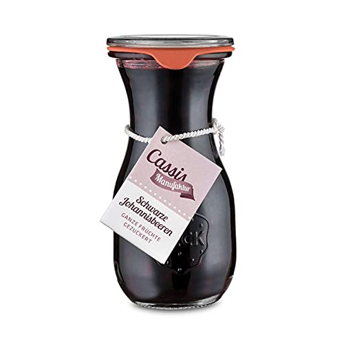 Ganze Schwarze Johannisbeeren im Glas Ganze Schwarze Johannisbeeren im Glas von Cassismanufaktur