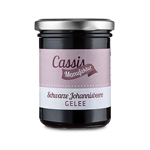 Gelee Schwarze Johannisbeere, im Glas (220 g) Gelee Schwarze Johannisbeere, im Glas (220 g) von Cassismanufaktur