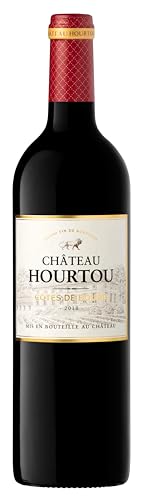 Château Hourtou – Rotwein Trocken - Wein Französisch - Côtes de Bourg AOP – Jahrgang 2018 (1 x 0,75 l) von Castel Chateaux Grands Crus