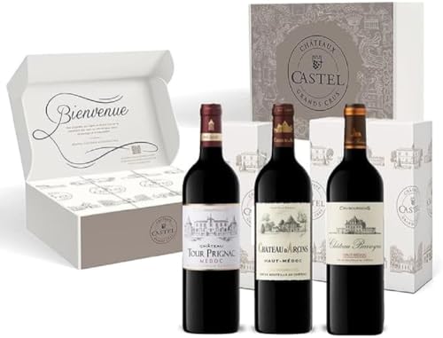 Geschenkbox - Rotwein - Coffret Crus Bourgeois Châteaux Castel : Château Barreyres - Château d'Arcins - Château Tour Prignac - 3x75cl Geschenkbox - Rotwein - Coffret Crus Bourgeois Châteaux Castel : Château Barreyres - Château d'Arcins - Château Tour Prignac - 3x75cl von Castel Chateaux Grands Crus