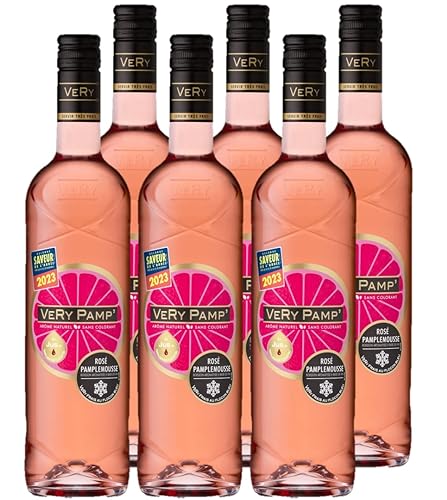 Very Pamp' - Pampelmusewein - Rosé Wein - Aromatisiertes Getränk auf Weinbasis (6 x 0,75L) von VERY PAMP'