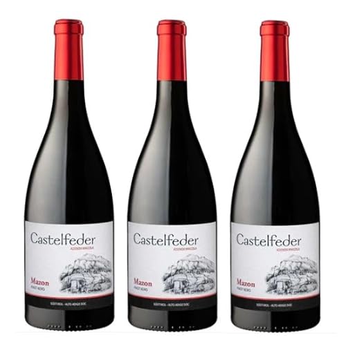 3x 0,75l - 2022er - Castelfeder - Mazon - Pinot Nero - Alto Adige D.O.P. - Südtirol - Italien - Rotwein trocken 3x 0,75l - 2022er - Castelfeder - Mazon - Pinot Nero - Alto Adige D.O.P. - Südtirol - Italien - Rotwein trocken von Castelfeder