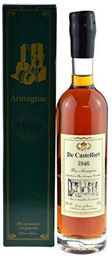Rarität: Armagnac De Castelfort 0,2l Jahrgang 1946 inkl. Geschenkkarton von Castelfort