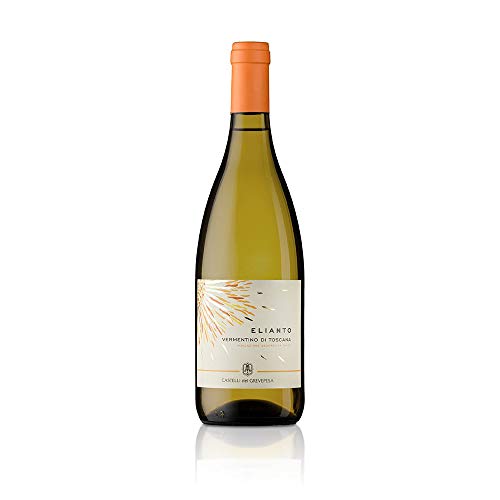 Italienischer Weißwein Vino Bianco IGT Toscana Vermentino Elianto Castelli del Grevepesa Castelgreve (1 flasche 75 cl.) von Castelli del Grevepesa Castelgreve