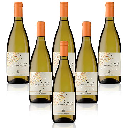 Italienischer Weißwein Vino Bianco IGT Toscana Vermentino Elianto Castelli del Grevepesa Castelgreve (6 flaschen 75 cl.) von Castelli del Grevepesa Castelgreve