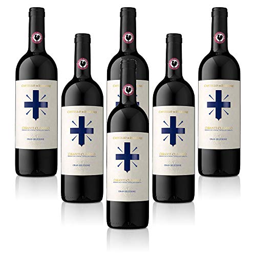 Italienischer Rotwein Chianti Classico DOCG Castello di Bibbione Gran Selezione Castelli del Grevepesa Clemente (6 flaschen 75 cl.) von Castelli del Grevepesa Clemente