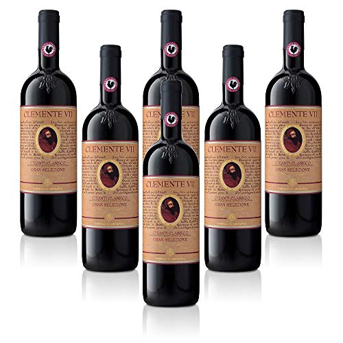 Italienischer Rotwein Chianti Classico DOCG Clemente VII Gran Selezione Castelli del Grevepesa Clemente (6 flaschen 75 cl.) von Castelli del Grevepesa Clemente