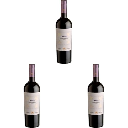 Castello Monaci Negroamaro Maru/Salento IGT Rotwein trocken (1 x 0.75 l) (Packung mit 3) von Castello Monaci