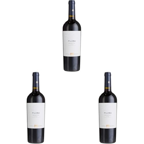 Castello Monaci Primitivo Piluna Salento IGT Rotwein trocken, 750ml (Packung mit 3) von Castello Monaci