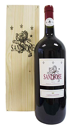 Sanleone- 1,5L Magnum Limited Edition Gucci - Castello Sonnino Supertoskaner 2011 in edler Holzkiste Toscana IGT - Maroni 93/ Veronelli 94 Punkten von Castello Sonnino