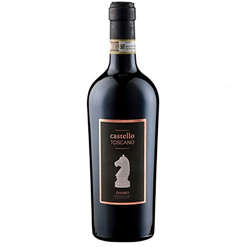 Castello Toscano Chianti Sangiovese DOCG Rotwein Wein Trocken Italien I Visando Paket (0,75l) von Castello Toscano