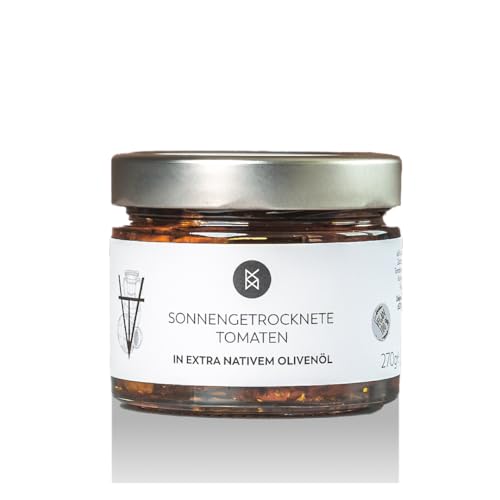 DELIGREECE - Sonnengetrocknete Tomaten | Würzig-fruchtige, sonnengetrocknete Tomaten, verfeinert mit Kräutern in Olivenöl. Getrocknete Tomaten, perfekt für mediterrane Gerichte | 270g DELIGREECE - Sonnengetrocknete Tomaten | Würzig-fruchtige, sonnengetrocknete Tomaten, verfeinert mit Kräutern in Olivenöl. Getrocknete Tomaten, perfekt für mediterrane Gerichte | 270g von Castello Zacro