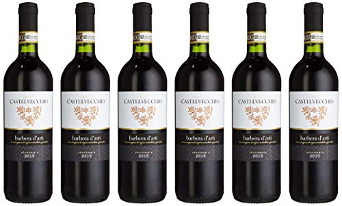 Barbera d'Asti DOCG Barrique Castelvecchio Piemont Rotwein trocken (6 x 0,75 l) von GREAT BRITISH TRADING LIMITED