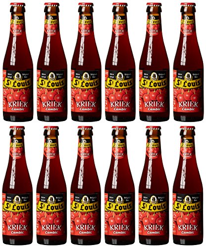 Castle Brewery Van Honsebrouck St. Louis Kriek Lambic Kirsch Bier, MEHRWEG (12 x 0.25 l) von Castle Brewery Van Honsebrouck