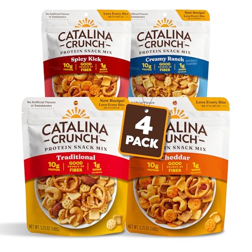 Mix Protein Snack Mix Variety Pack | Low Carb, Protein Snacks, Keto Friendly, 4er Pack Mix Protein Snack Mix Variety Pack | Low Carb, Protein Snacks, Keto Friendly, 4er Pack von Catalina Crunch