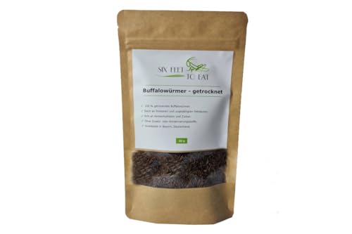 Essbare Buffalowürmer 30 g - Insekten zum Essen von Catch-Your-Bug - schonend geröstet - pur oder gewürzt als Snack Essbare Buffalowürmer 30 g - Insekten zum Essen von Catch-Your-Bug - schonend geröstet - pur oder gewürzt als Snack von Catch-Your-Bug