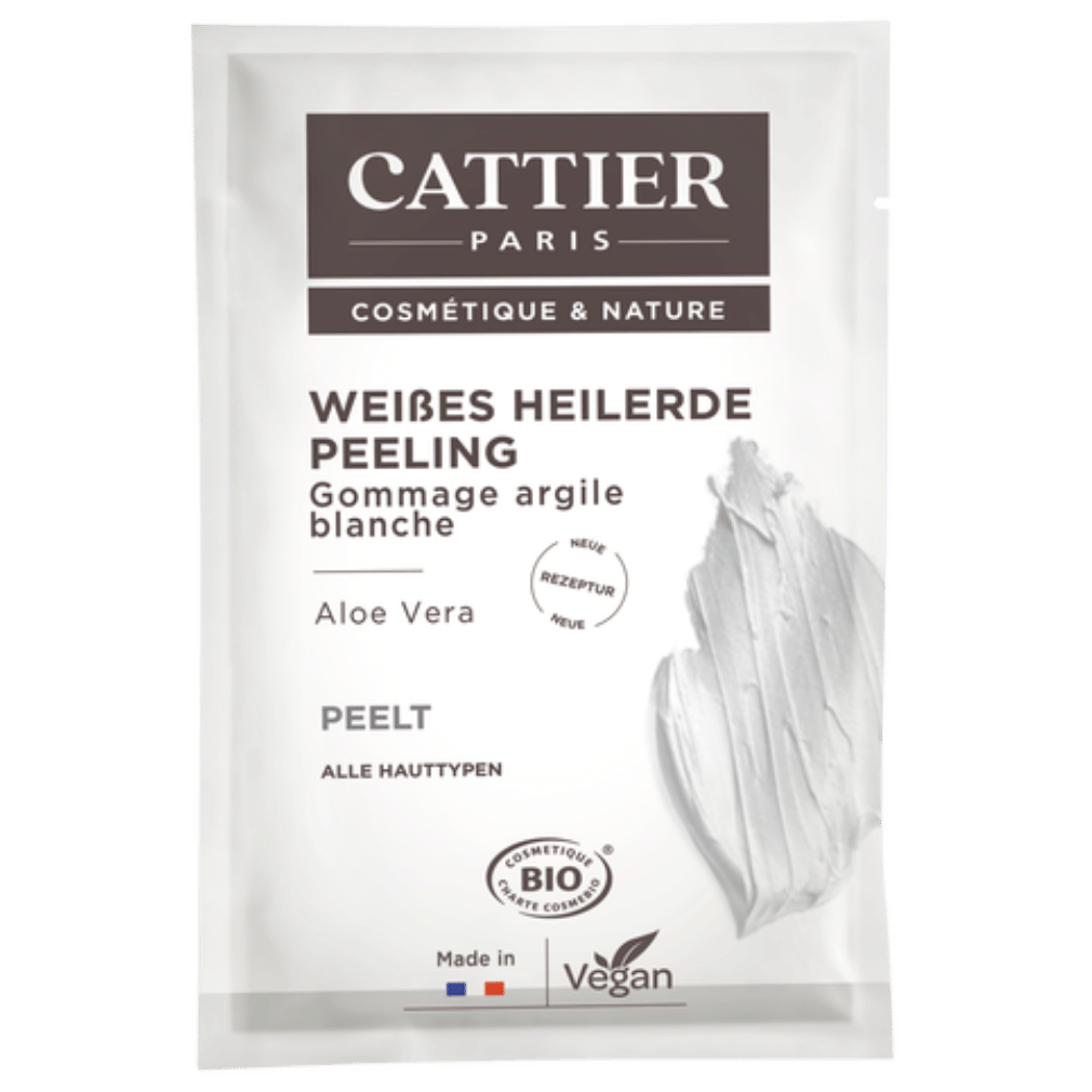 Weiße Heilerde Peeling Aloe Vera, 12,5ml Weiße Heilerde Peeling Aloe Vera, 12,5ml von Cattier