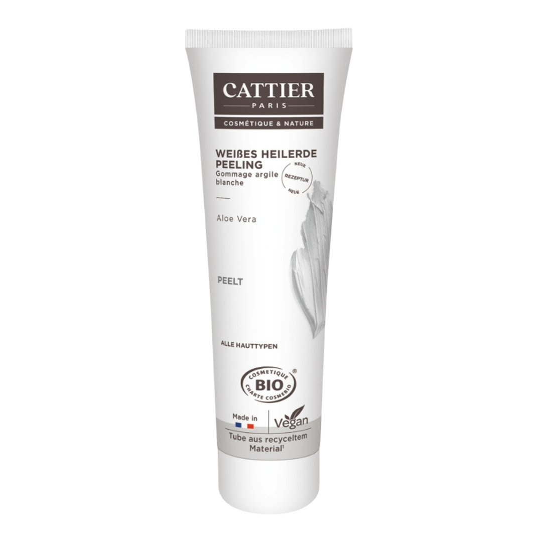 Weiße Heilerde Peeling Aloe vera, 100ml Weiße Heilerde Peeling Aloe vera, 100ml von Cattier