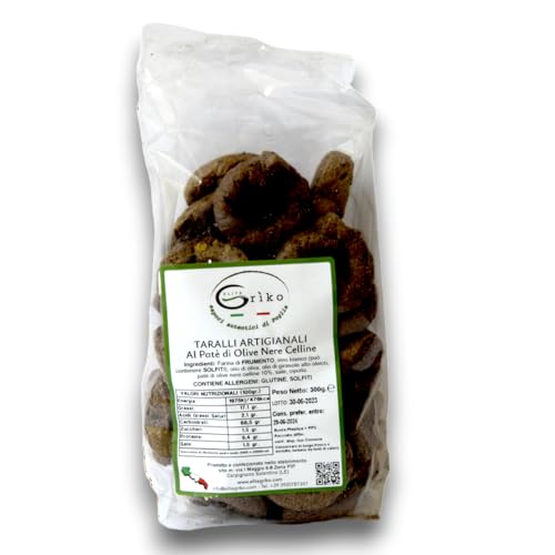 Taralli Pugliesi Artigianali, Fatti a Mano, al gusto di Paté di Olive Nere Celline, Prodotti Tipici Pugliesi Taralli Pugliesi Artigianali, Fatti a Mano, al gusto di Paté di Olive Nere Celline, Prodotti Tipici Pugliesi von Causio