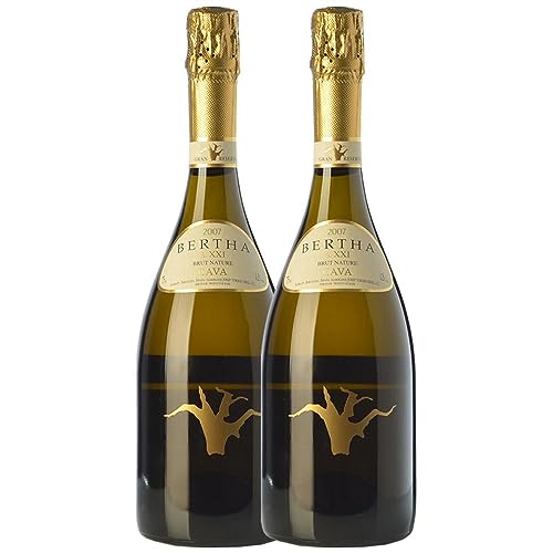 Bertha Siglo XXI Cava Große Reserve 75 cl (Schachtel mit 2 Flaschen von 75 cl) von Cava Bertha