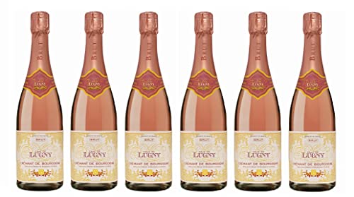 6x 0,75l - Cave de Lugny - Rosé - brut - Crémant de Bourgogne A.O.P. - Frankreich - Rosé-Schaumwein trocken von Cave de Lugny