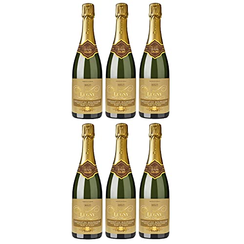 Cave de Lugny Crémant de Bourgogne Bdb Brut Schaumwein Frankreich (6 Flaschen) von Cave de Lugny