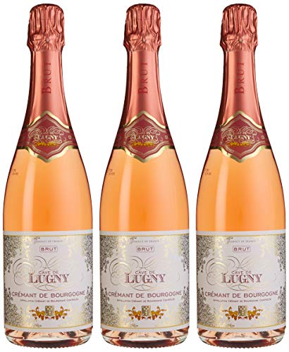 Cave de Lugny Cremant de Bourgogne Brut Rose (3 x 0.75 l) von Cave de Lugny