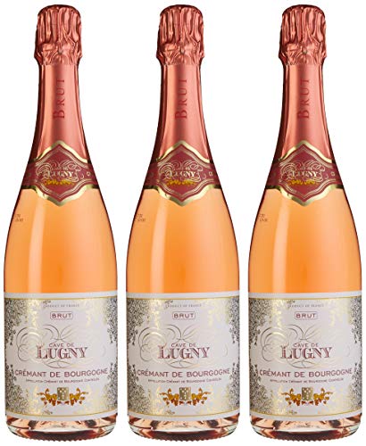 Cave de Lugny Cremant de Bourgogne Brut Rose (3 x 0.75 l) von Cave de Lugny