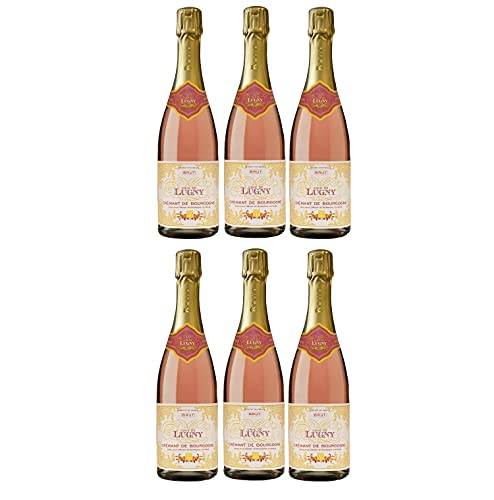 Cave de Lugny Crémant de Bourgogne Brut Rosé Schaumwein Frankreich (6 Flaschen) von Cave de Lugny