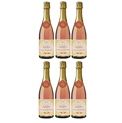 Cave de Lugny Crémant de Bourgogne Brut Rosé Schaumwein Frankreich (6 Flaschen) von Cave de Lugny