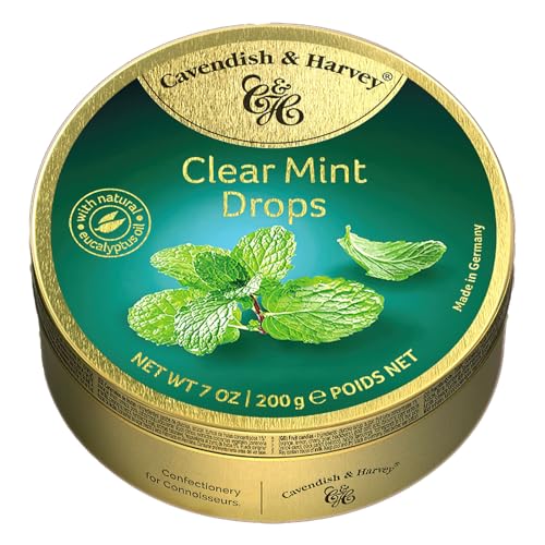 Cavendish & Harvey Clear Mint Drops Pfefferminzbonbons 200g von Cavendish and Harvey