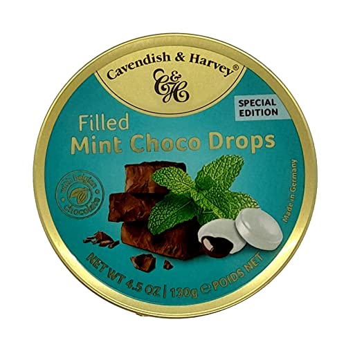 Cavendish & Harvey Filled Mint Choco Drops 130g von Cavendish & Harvey