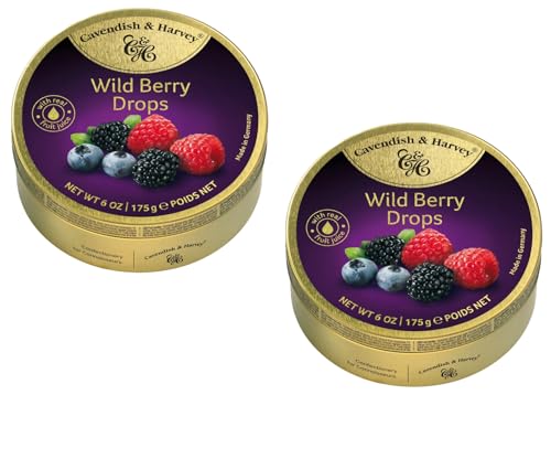 Cavendish & Harvey Wild Berry Drops Fruchtbonbons Vorteilspackung 2 x 175g von Cavendish & Harvey Confectionery GmbH Carl-Zeiss-Strasse 14-16 24568 Kaltenkirchen