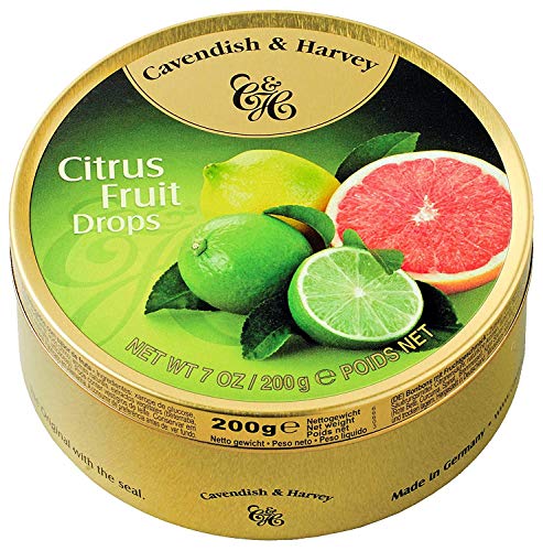 Cavendish & Harvey - Citrus Fruit Drops - Bonbons, 200g in Metalldose von NOTTACIA