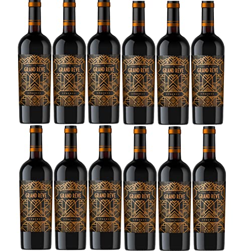Le Grand Rêve Réserve Saint Guilhem le Desert Rotwein Wein trocken IGP Frankreich Inkl FeinWert E-Book (12 Flaschen) von Sattie