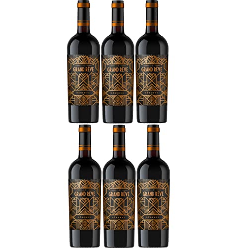 Le Grand Rêve Réserve Saint Guilhem le Desert Rotwein Wein trocken IGP Frankreich Inkl FeinWert E-Book (6 Flaschen) von Axppin