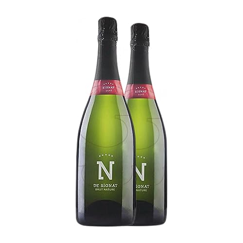 Caves Signat Brut Natur Cava Reserve Magnum-Flasche 1,5 L (Schachtel mit 2 Magnum-Flasche von 1,5 L) von Distribuidor