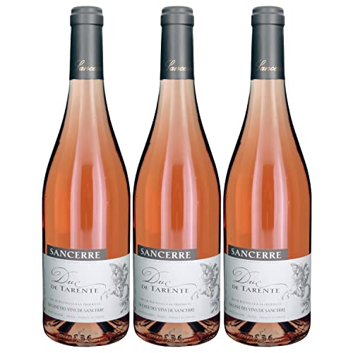 Duc de Tarente Sancerre Rosé Pinot Noir Trocken Frankreich Inkl. FeinWert E-Book (3 x 0,75l) von Caves de Sancerre