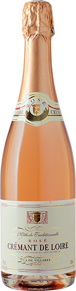 Jean de Villaret Crémant de Loire rosé trocken 0,75 l von Caves de Wissembourg