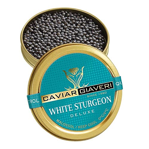 Caviar Giaveri Kaviar vom weißen Stör aus Italien Acipenser transmontanus Störrogen italienische Zucht 30gr Chef Deluxe Selection von Caviar Giaveri