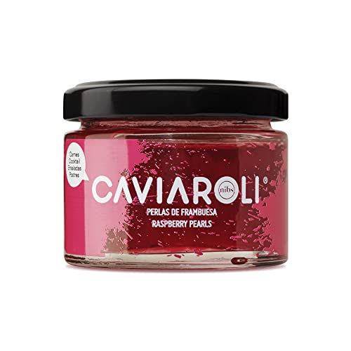 Caviaroli - Himbeersaft Kapseln - Gourmet Fruchtperlen zum Anrichten oder Dekorieren - 50 g von Caviaroli