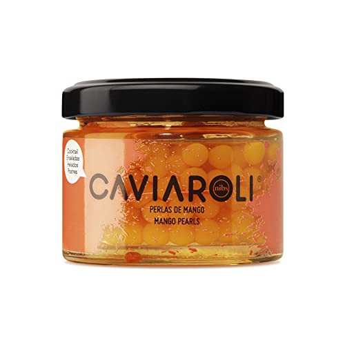 Caviaroli - Mangosaft Kapseln - Gourmet Fruchtperlen zum Anrichten oder Dekorieren - 50 g Caviaroli - Mangosaft Kapseln - Gourmet Fruchtperlen zum Anrichten oder Dekorieren - 50 g von Caviaroli