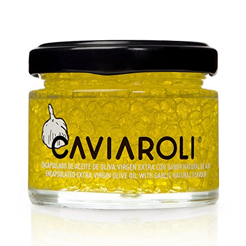 Encapsulated extra virgin olive oil & garlic 50g. Caviaroli Encapsulated extra virgin olive oil & garlic 50g. Caviaroli von Caviaroli