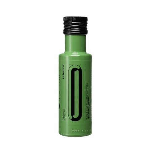Piparra-Sauce. Sauce auf Basis grüner Oliven und Piparra. Eingelegter grüner Olivensaft mit einem Hauch Piparras. OLIQUIDA ist eine neue Sauce für Olivenliebhaber. 100-ml-Behälter. Saucen. Piparra-Sauce. Sauce auf Basis grüner Oliven und Piparra. Eingelegter grüner Olivensaft mit einem Hauch Piparras. OLIQUIDA ist eine neue Sauce für Olivenliebhaber. 100-ml-Behälter. Saucen. von Caviaroli